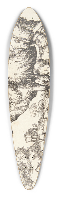 Marcus de Bye - Gimmer og lam 39.3 inch art pintail longboard deck