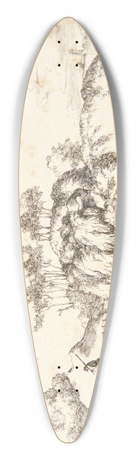 Marcus de Bye - To liggende gimmer, den ene gravid 39.3 inch art pintail longboard deck