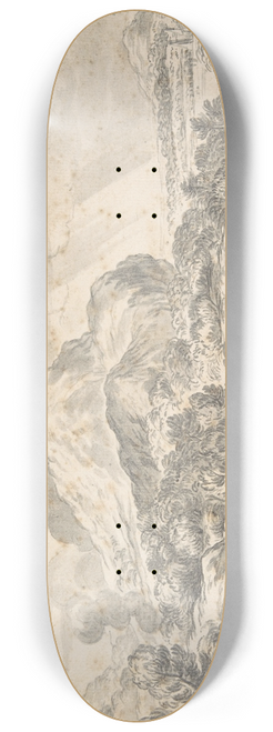 Ciro Ferri - Landscape with Mountains in the Distance 8.25 inch art skate deck