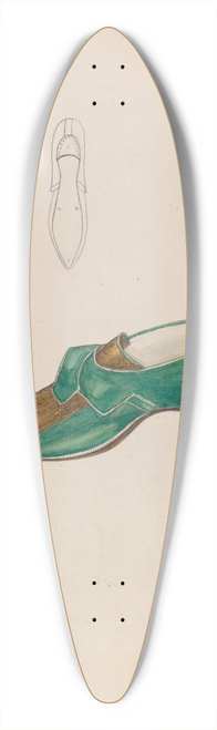 Margaret Concha - Slippers 39.3 inch art pintail longboard deck