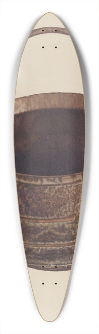 Margaret Golden - Cast Iron Pot 39.3 inch art pintail longboard deck
