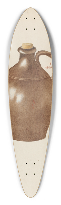 Margaret Stottlemeyer - Stone Jug 39.3 inch art pintail longboard deck