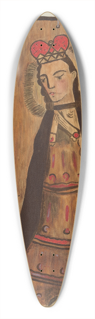 Margery Parish - Retablo 39.3 inch art pintail longboard deck