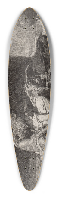 Mariano Fortuny Marsal - Arab Watching Over the Body of a Friend 39.3 inch art pintail longboard deck