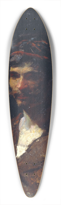 Mariano Fortuny Marsal - Bust of a Man. Allegory of Bacchus 39.3 inch art pintail longboard deck