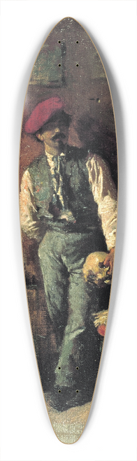 Mariano Fortuny Marsal - Portrait of the Painter Joaquim Agrassot 39.3 inch art pintail longboard deck