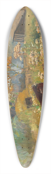 Marie Egner - Late Summer on the Salzburger Moor near Untersberg 39.3 inch art pintail longboard deck