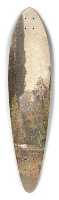 Marie Egner - Old Cemetery 39.3 inch art pintail longboard deck