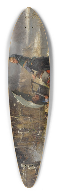 Mari ten Kate - Behind The Ramparts 39.3 inch art pintail longboard deck