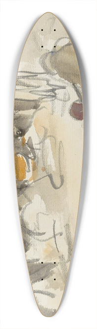 Marius Bauer - Staande en zittende figuren bij enkele tenten 39.3 inch art pintail longboard deck