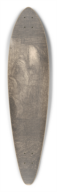 Marius Bauer - Twee gesluierde vrouwen 39.3 inch art pintail longboard deck