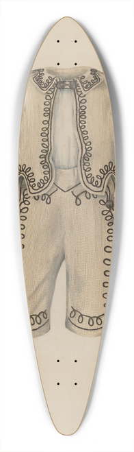 Marjorie McIntyre - Boys Suit 39.3 inch art pintail longboard deck
