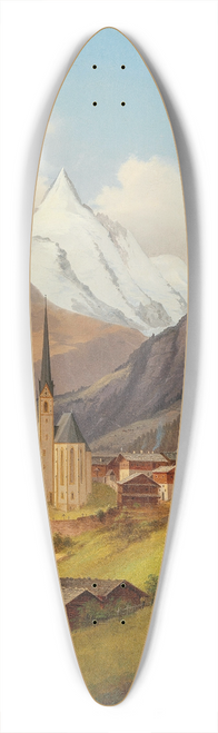 Markus Pernhart - Heiligenblut with a View of Grossglockner 39.3 inch art pintail longboard deck