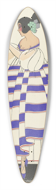 Marthe Romme - Les Douze Mois de lAnne; Vendmiaire 39.3 inch art pintail longboard deck