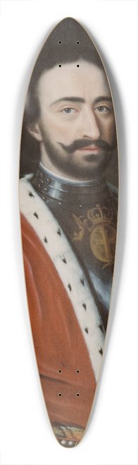 Martin Mytens - Alexander Bagratio, Prince of Georgia, Commander of the Russian Artillery at the Battle of Narva 39.3 inch art pintail longboard deck