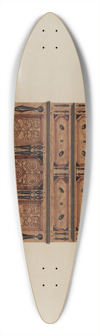Martin Partyka - Two Drawer Sunflower Chest  front view 39.3 inch art pintail longboard deck
