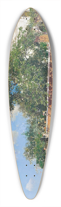Martin Rico y Ortega - Paisaje Veneciano 39.3 inch art pintail longboard deck