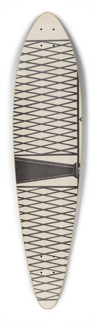 Mary E. Humes - Iron Fence 39.3 inch art pintail longboard deck