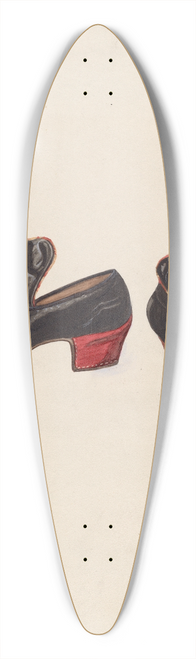 Mary E. Humes - Mans Slippers 39.3 inch art pintail longboard deck