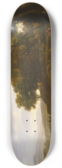Claude Lorrain - Landscape with Dancing Satyrs and Nymphs 8.25 inch art skate deck