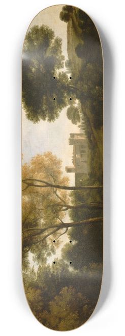 Claude Lorrain - View of La Crescenza 8.25 inch art skate deck
