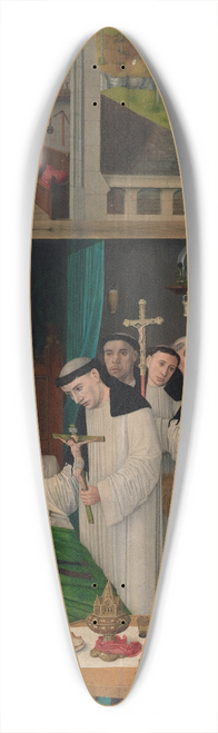 Master of Saint Augustine - Scenes from the Life of Saint Augustine 39.3 inch art pintail longboard deck