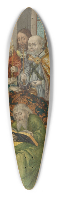 Master Of The Crucifixion Triptych - The Death Of The Virgin 39.3 inch art pintail longboard deck