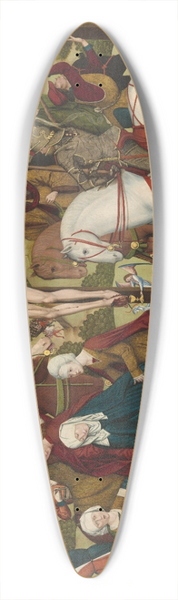Master of the Death of Saint Nicholas of Mnster - Calvary 39.3 inch art pintail longboard deck