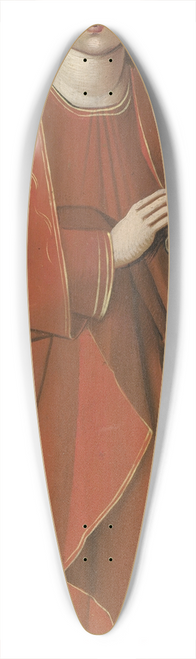 Master of the Starck Triptych - Saint Barbara (left wing exterior) 39.3 inch art pintail longboard deck