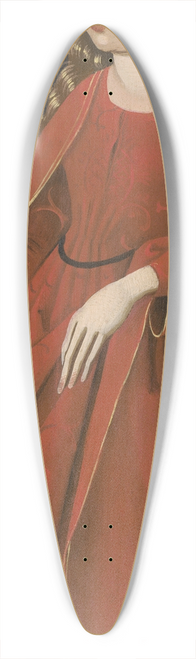 Master of the Starck Triptych - Saint Catherine (right wing exterior) 39.3 inch art pintail longboard deck