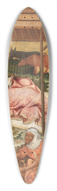 Master of Vy Brod - Nativity of Jesus 39.3 inch art pintail longboard deck