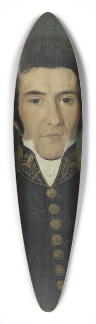 Matthias Stoltenberg - Portrait of Cabinet Minister Erik R. Minichen 39.3 inch art pintail longboard deck