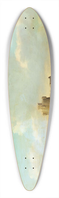 Matthieu Dubus - A Fortress 39.3 inch art pintail longboard deck