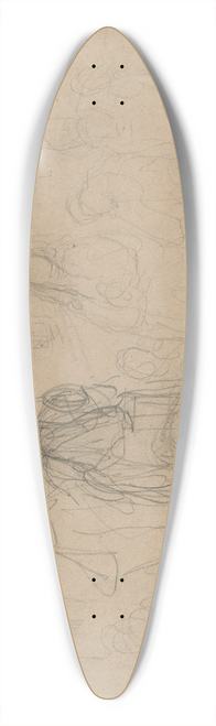 Matthijs Maris - Maria en Josef gaan met Jezus de tempel in 39.3 inch art pintail longboard deck