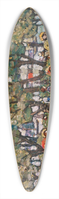Maurice Prendergast - Under the Trees 39.3 inch art pintail longboard deck Maurice Prendergast - Under the Trees 39.3 inch art pintail longboard deck