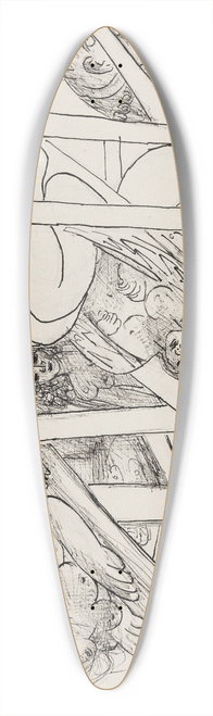 Max Beckmann - Abtransport der Sphinxe 39.3 inch art pintail longboard deck