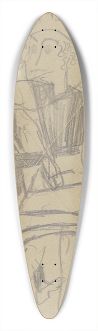 Max Beckmann - Dancing couple 39.3 inch art pintail longboard deck