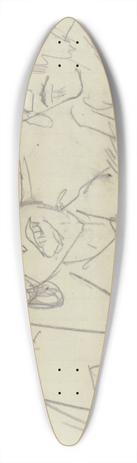 Max Beckmann - Oskar Leifers Worldview 39.3 inch art pintail longboard deck