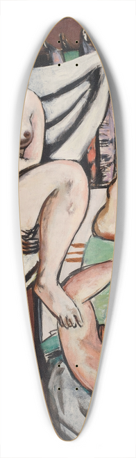 Max Beckmann - The Bath 39.3 inch art pintail longboard deck