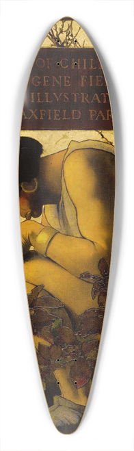 Maxfield Parrish - Giant With Jack At His Feet (Poems Of Childhood) 39.3 inch art pintail longboard deck