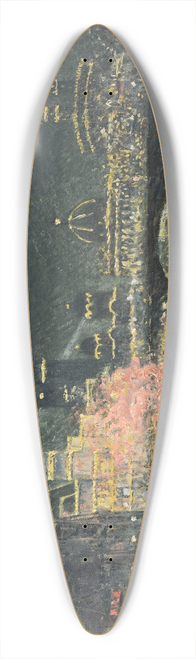 Maxime Maufra - Frie nocturne: Exposition Universelle Paris 1900 39.3 inch art pintail longboard deck