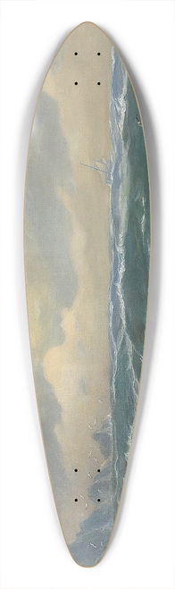 Max Jensen - Unruhige See in Kstennhe 39.3 inch art pintail longboard deck