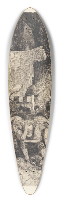 Max Klinger - Elend (Vom Tode, Zweiter Theil, Opus XI, Blatt 7) 39.3 inch art pintail longboard deck