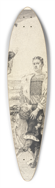 Max Klinger - Herrscher (Vom Tode, Zweiter Theil, Opus XI, Blatt 2) 39.3 inch art pintail longboard deck
