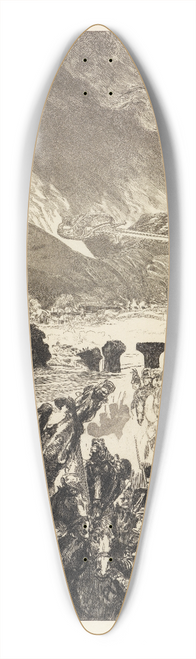 Max Klinger - Krieg (Vom Tode, Zweiter Theil, Opus XI, Blatt 5) 39.3 inch art pintail longboard deck