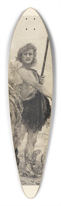 Max Klinger - Versuchung (Vom Tode, Zweiter Theil, Opus XI, Blatt 10) 39.3 inch art pintail longboard deck