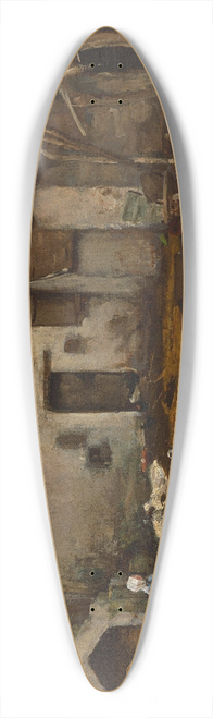 Max Liebermann - Bauernhof in Barbizon 39.3 inch art pintail longboard deck