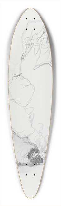 Max Slevogt - Ali Baba und die vierzig Rauber Pl.11 39.3 inch art pintail longboard deck