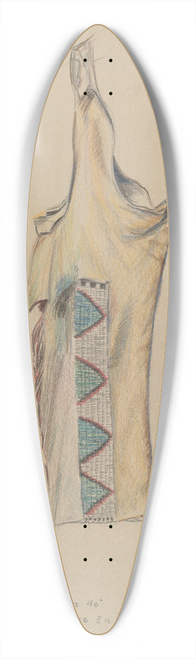 Melita Hofmann - Buckskin Legging with Beadwork 39.3 inch art pintail longboard deck