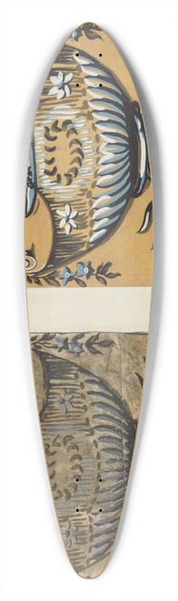 Michael Lauretano - Bandbox Paper 39.3 inch art pintail longboard deck